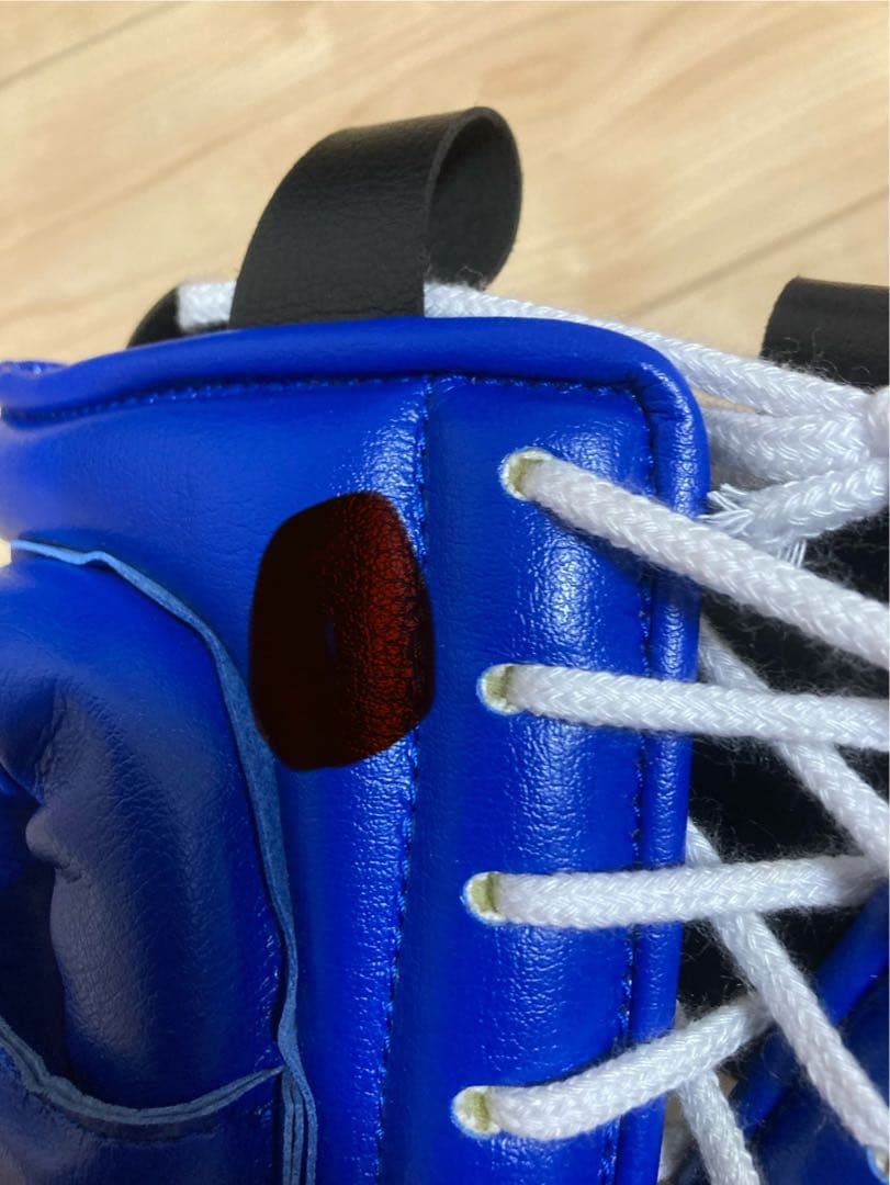 Winning 青 ヘッドギア Mサイズ　名前入り