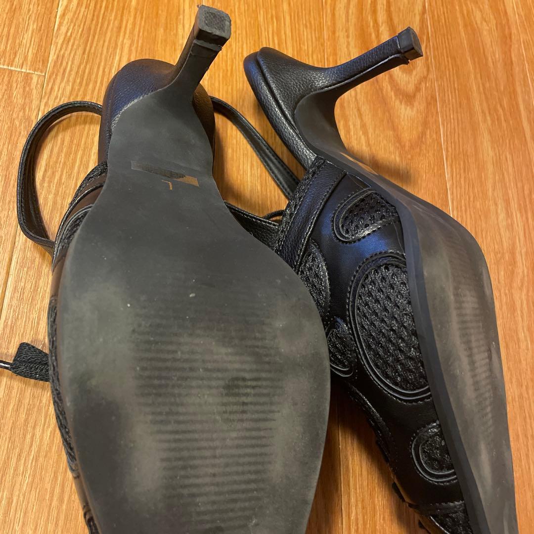 アクレント　ACLENT ハイブリッドスニーカーパンプスミュール　サンダル　黒