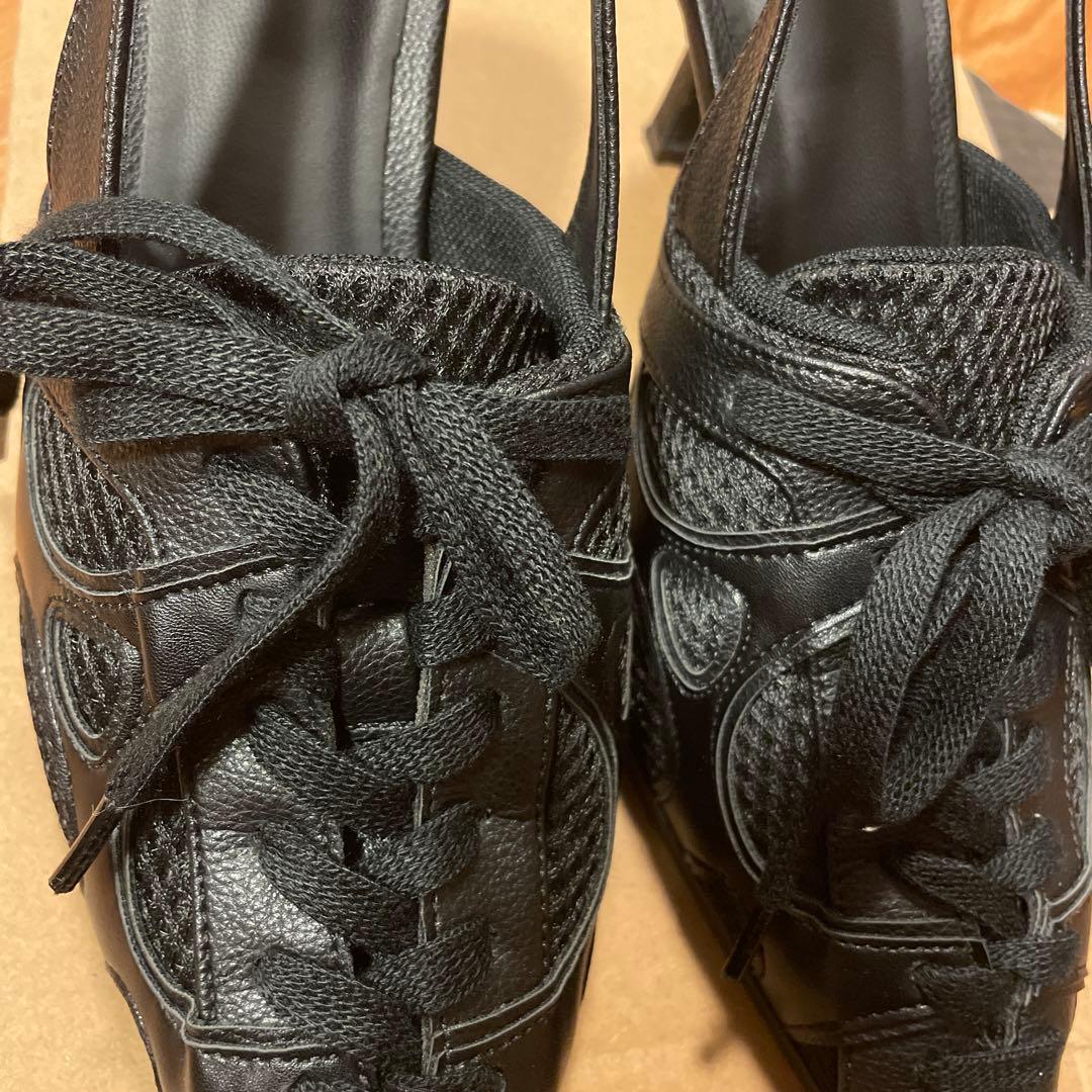 アクレント　ACLENT ハイブリッドスニーカーパンプスミュール　サンダル　黒