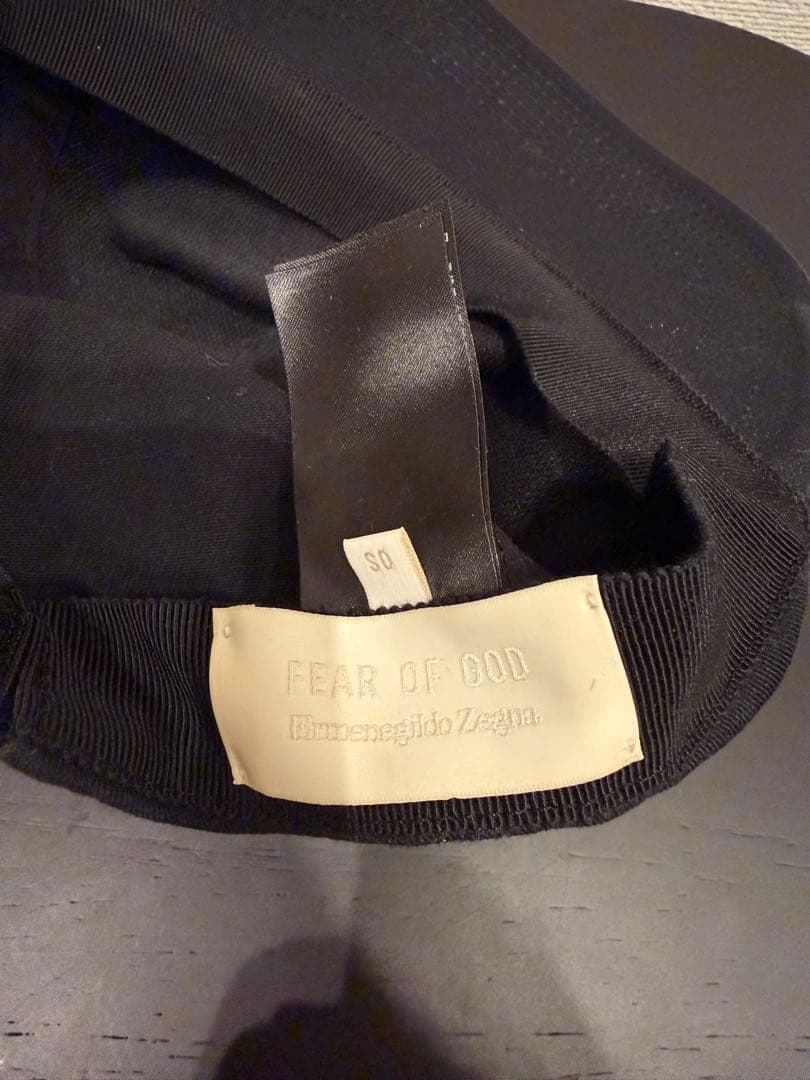 ZEGNA×FEAR OF GOD ロゴキャップ 黒