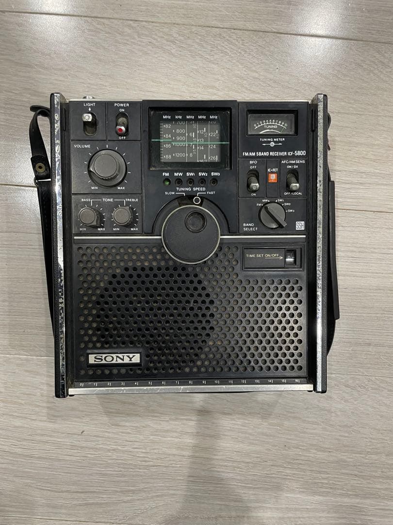 SONY ICF-5800 FM/AM 5バンドレシーバー動作確認済 昭和レトロ