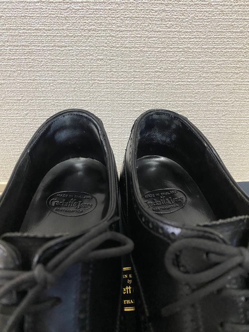 クロケット&ジョーンズ ウェルバック UK7.5D 337 シューツリー付き