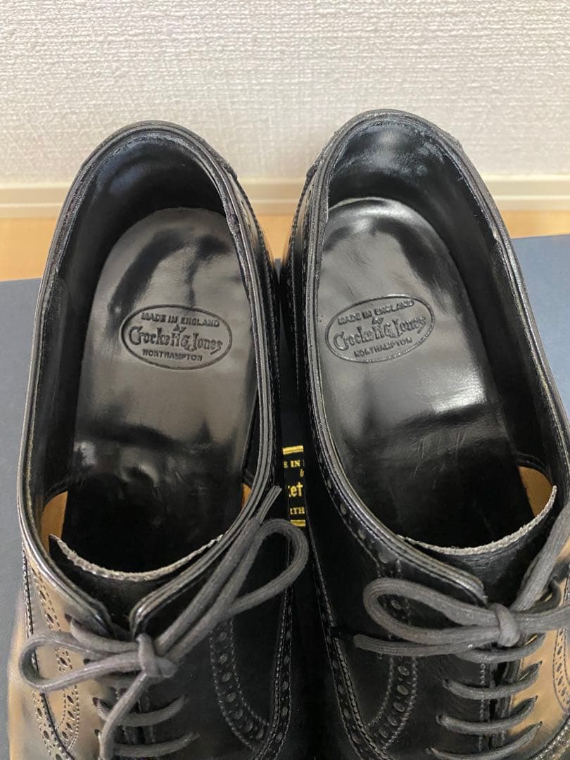 クロケット&ジョーンズ ウェルバック UK7.5D 337 シューツリー付き