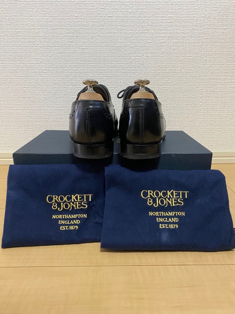 クロケット&ジョーンズ ウェルバック UK7.5D 337 シューツリー付き