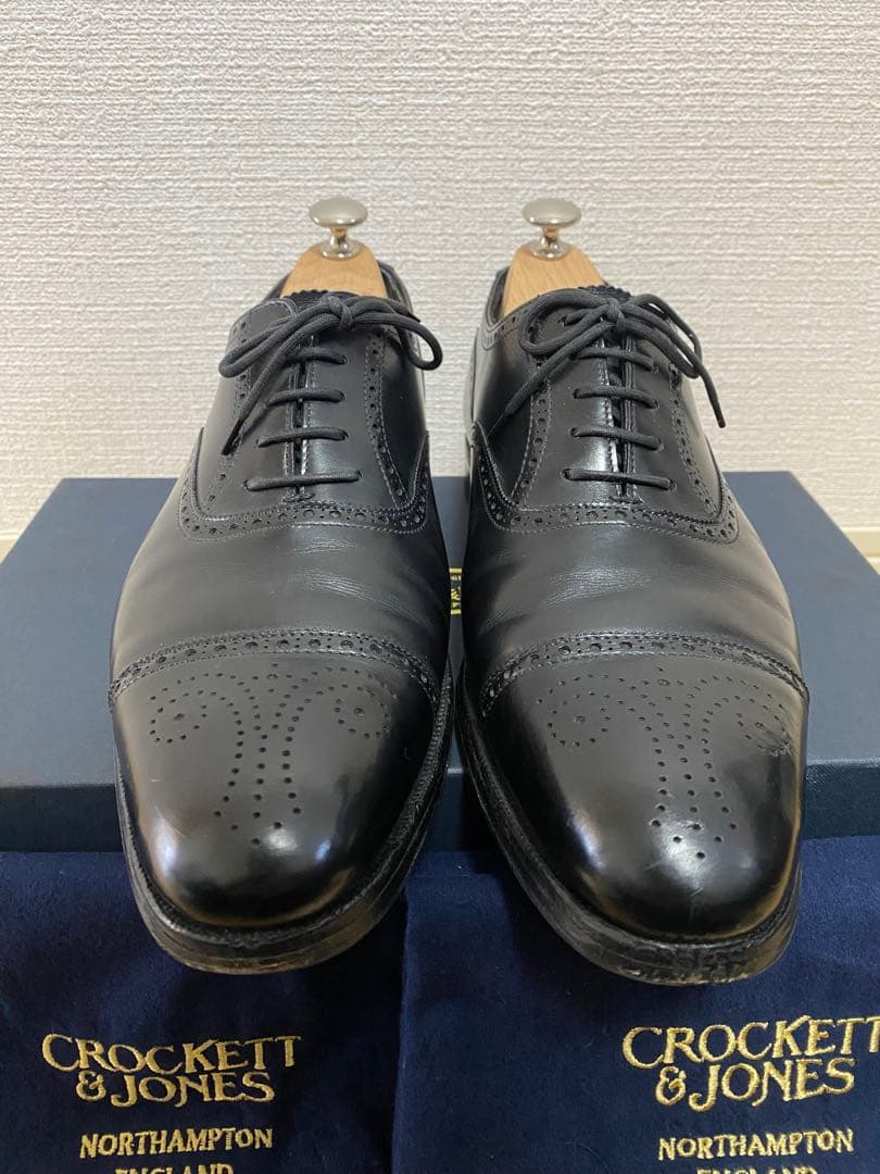 クロケット&ジョーンズ ウェルバック UK7.5D 337 シューツリー付き