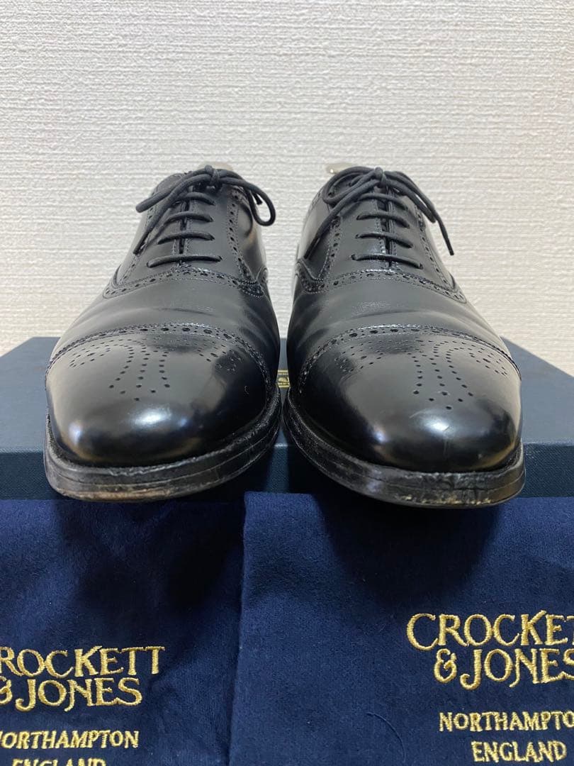 クロケット&ジョーンズ ウェルバック UK7.5D 337 シューツリー付き