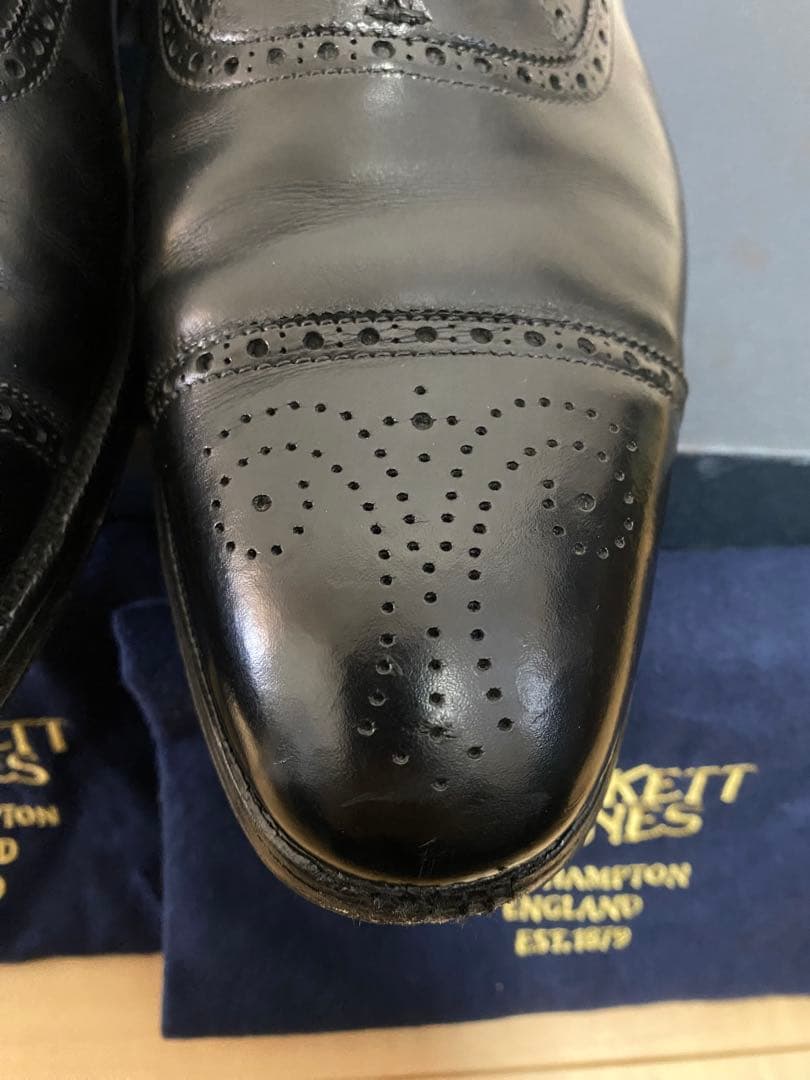 クロケット&ジョーンズ ウェルバック UK7.5D 337 シューツリー付き