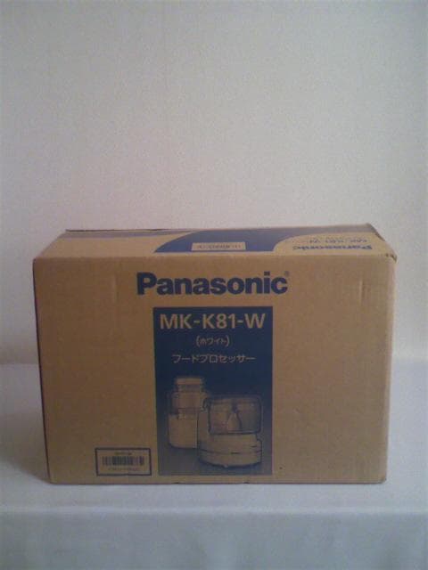【新品未使用】Panasonic フードプロセッサー MK-K81-W