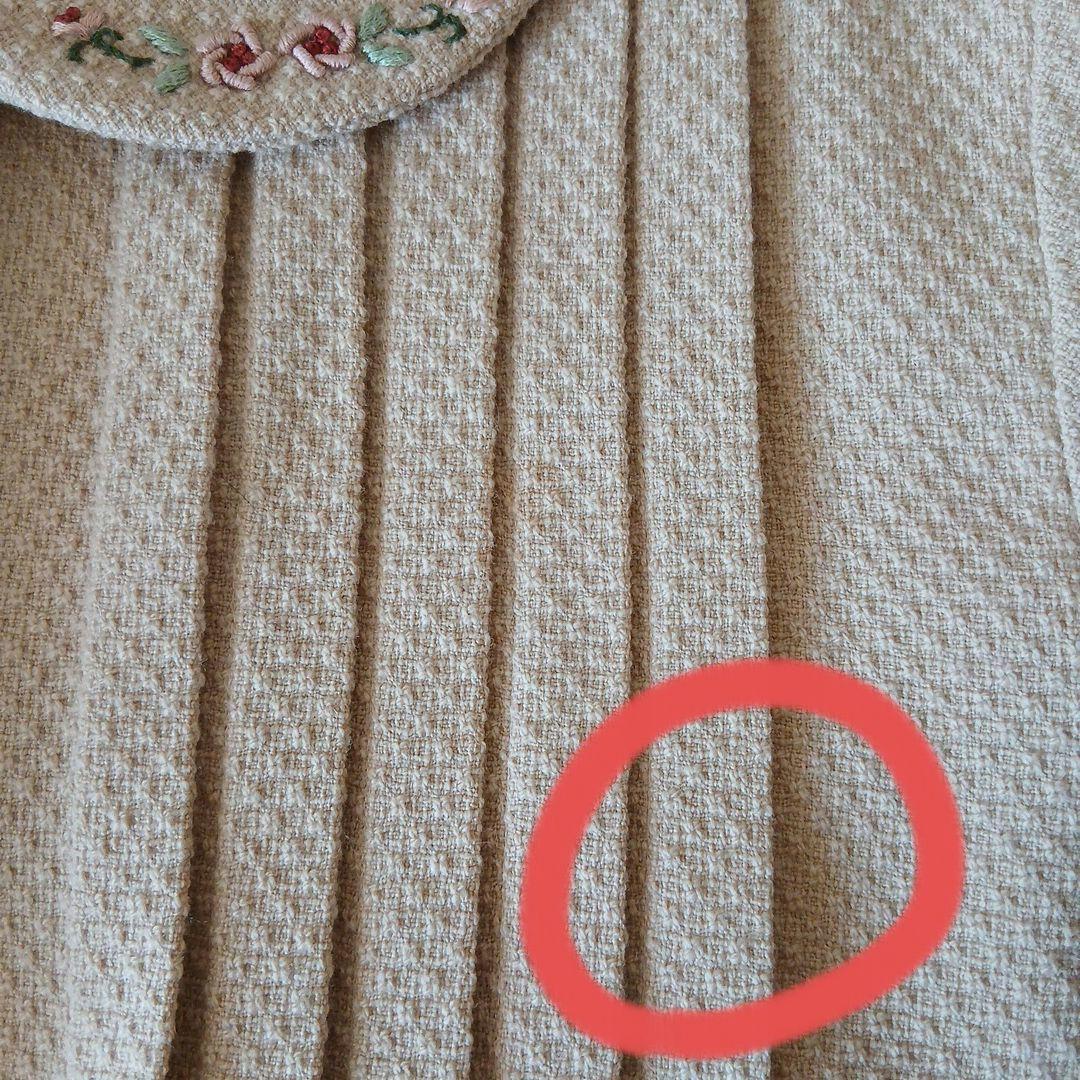 ストリートオルガン　コート ベージュ　花　刺繍