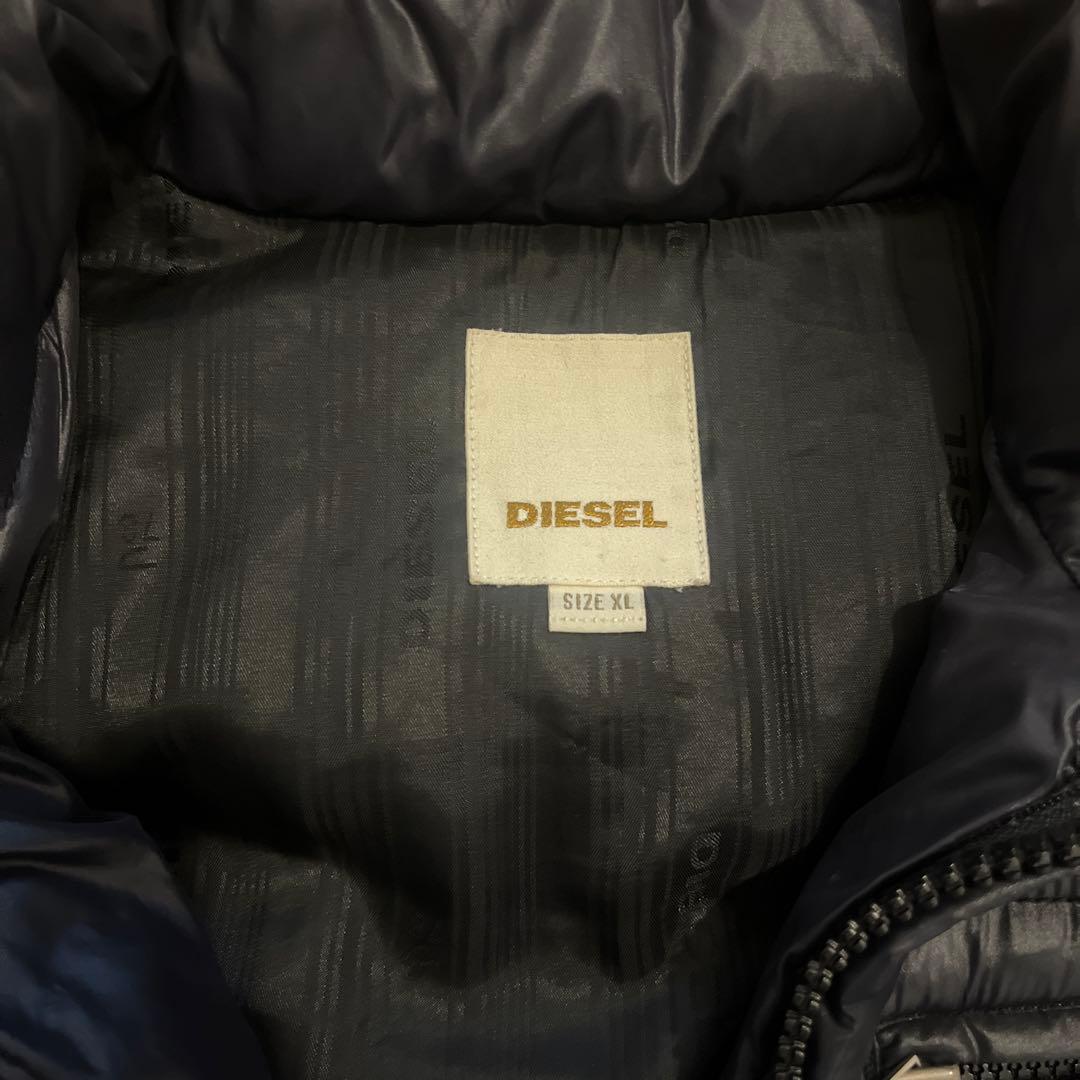 DIESEL ネイビー ダウンベスト XL