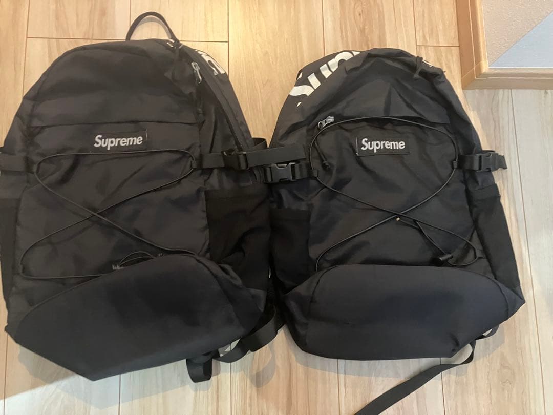 (ひまり)Supreme ブラック リュック・バックパック