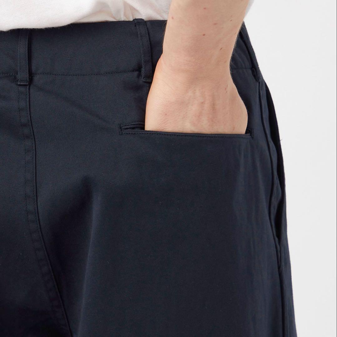 新品 nanamica Wide Chino Pants ネイビー 34