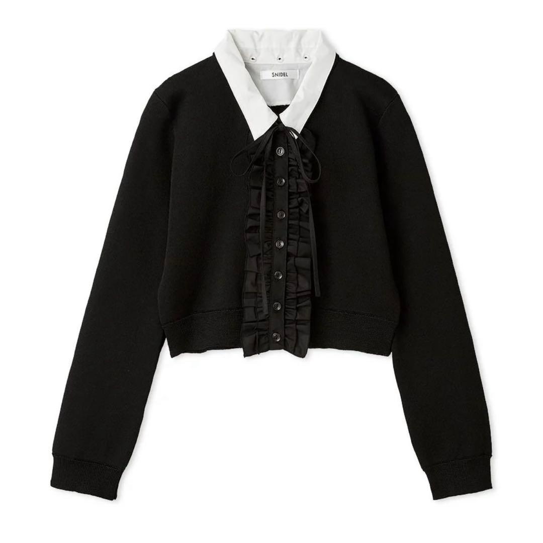 スナイデル　フリルニットカーディガン