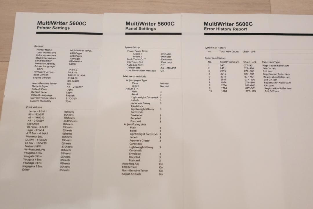カラーレーザープリンタ NEC 5600C　【残印刷枚数90%以上+トナー付き】