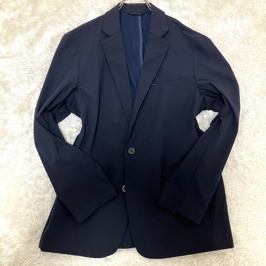 美品✨ SHIPS セットアップ ネイビー 洗える　ストレッチ L