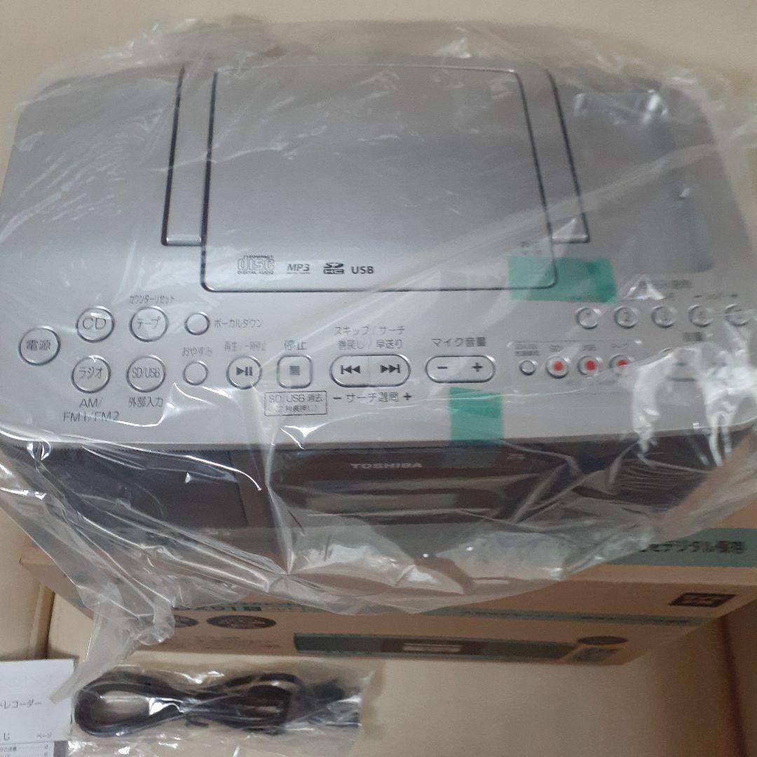 東芝　SD/USB/CDラジカセ リモコン付 TY-CDX91