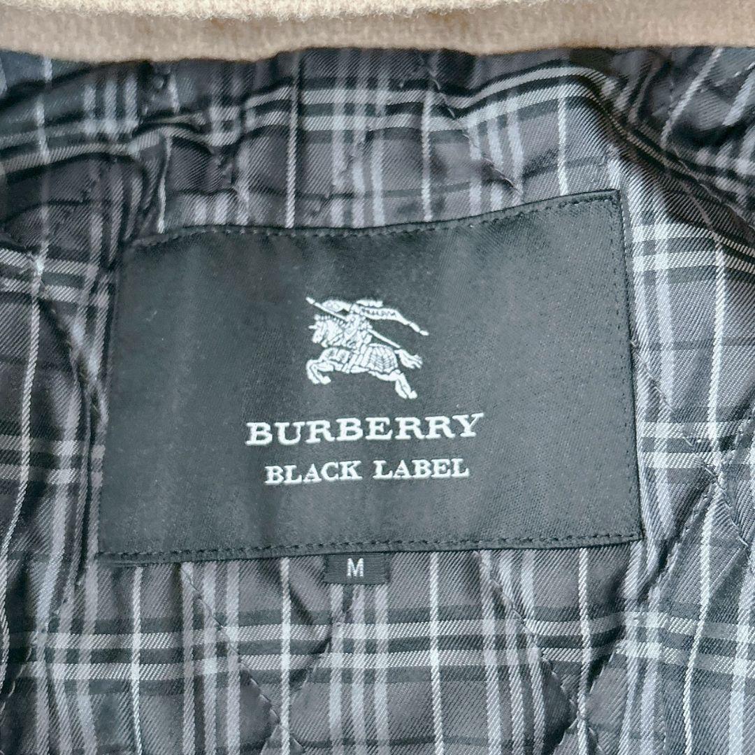 バーバリーブラックレーベル ダッフルコート キルティング キャメル フード着脱可