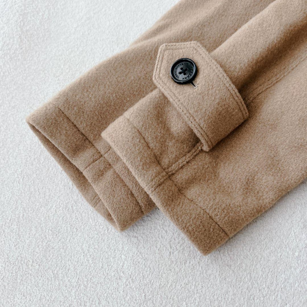 バーバリーブラックレーベル ダッフルコート キルティング キャメル フード着脱可