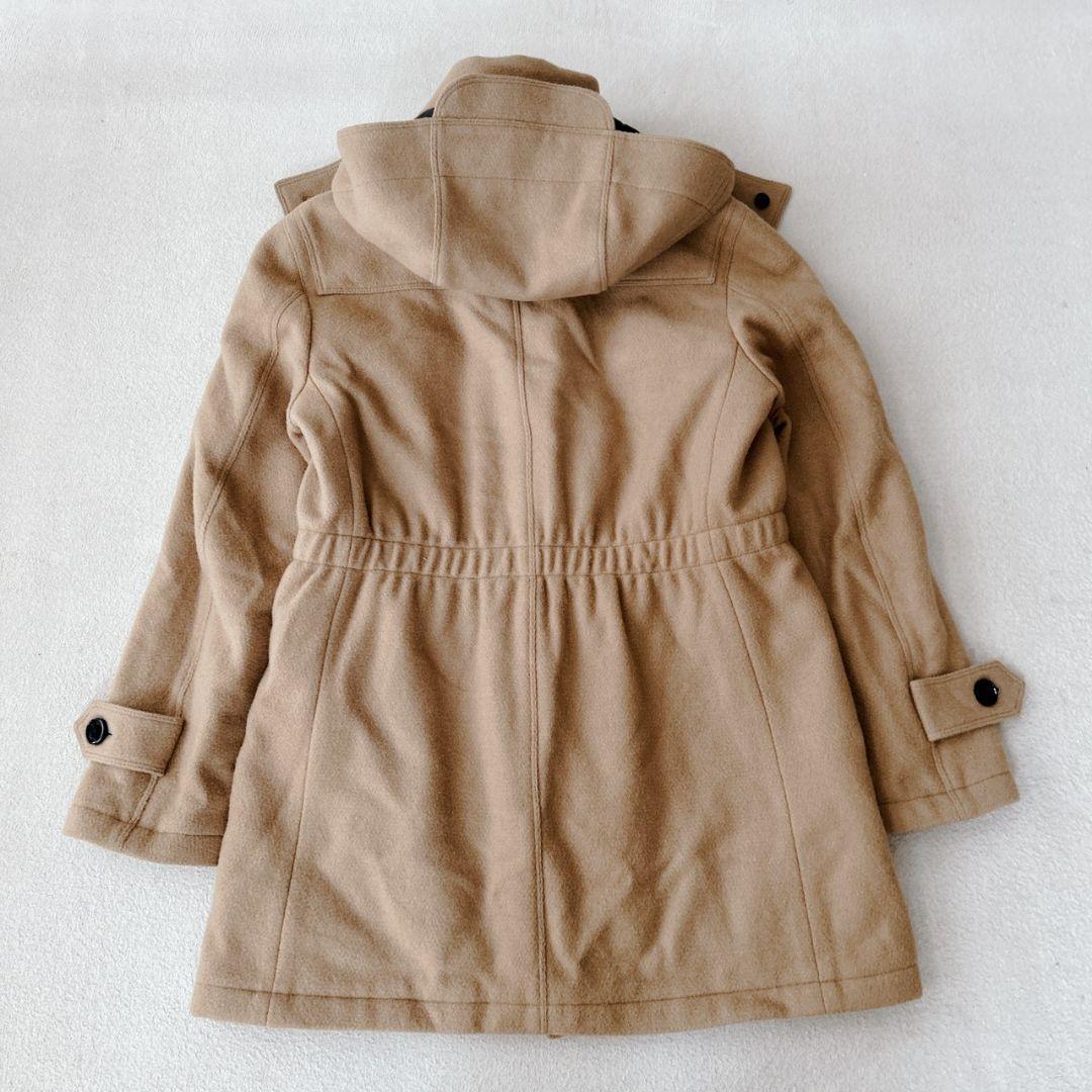 バーバリーブラックレーベル ダッフルコート キルティング キャメル フード着脱可