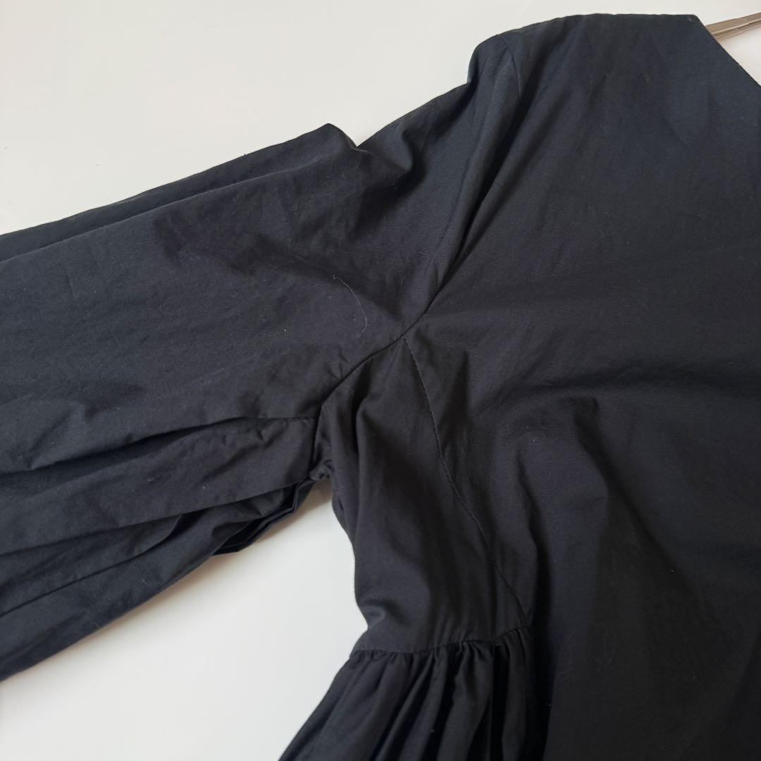 Merlette マーレット BYWARD ギャザースリーブ ティアードドレス