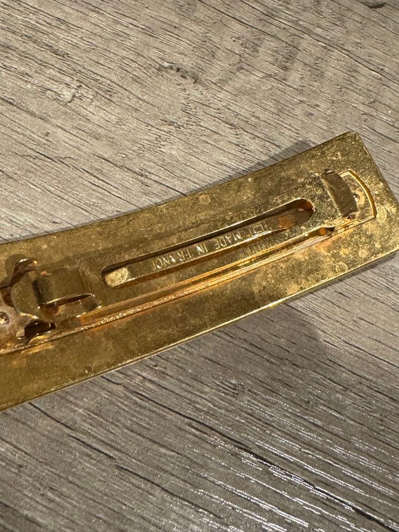 CHANEL ゴールド ロゴ ヘアアクセ　バレッタ