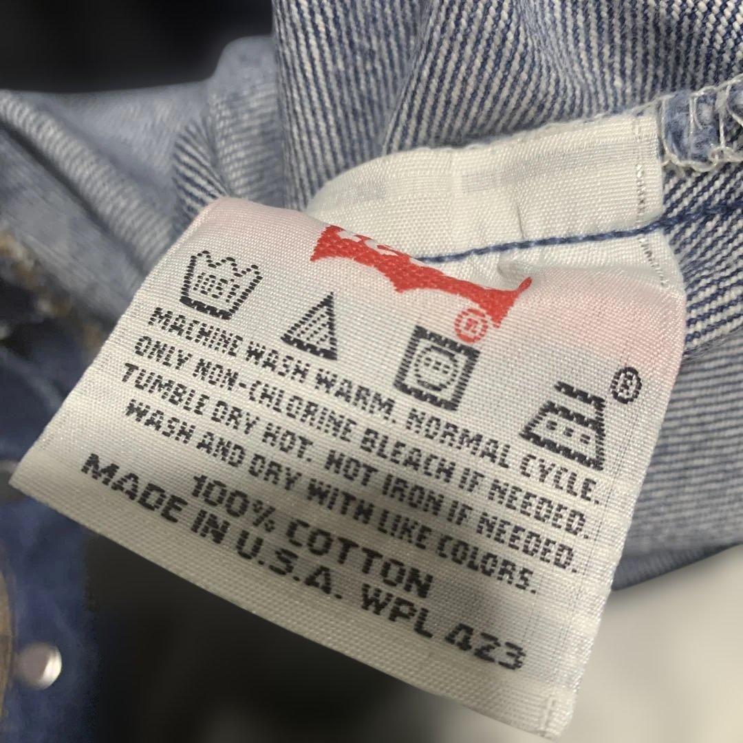 リーバイス501デニムUSA製サイズ表記w34