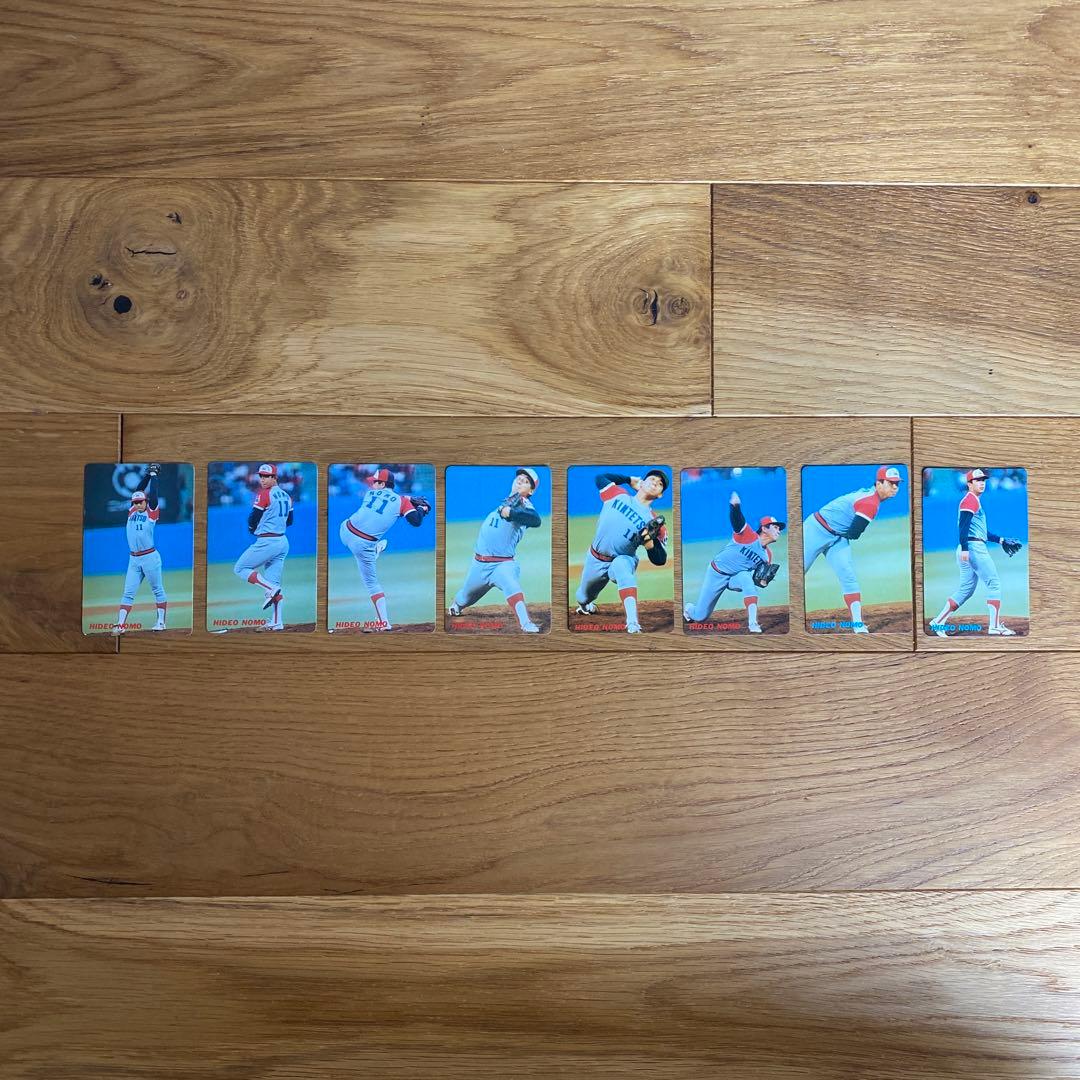 レア！　野茂英雄　8枚セット　カルビー　プロ野球チップス　カード　1991