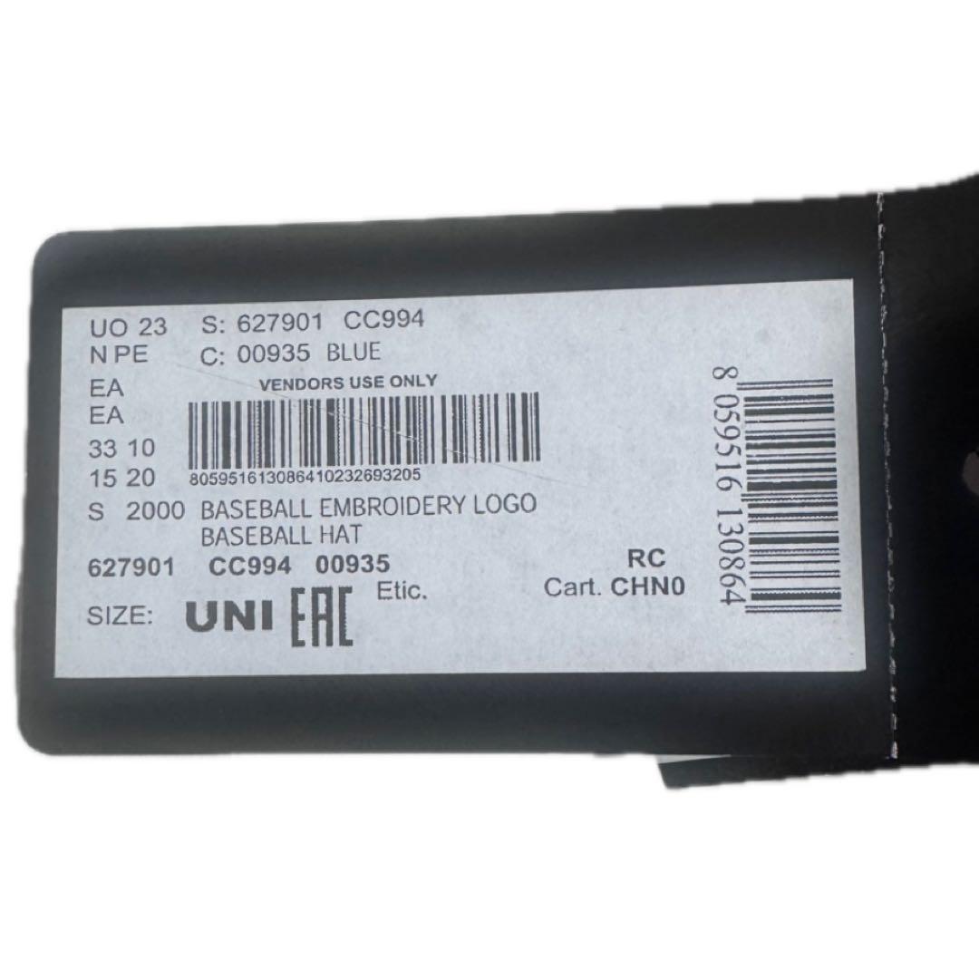 【エンポリオアルマー二 新品未使用】Armani ベースボールキャップ 黒 帽子