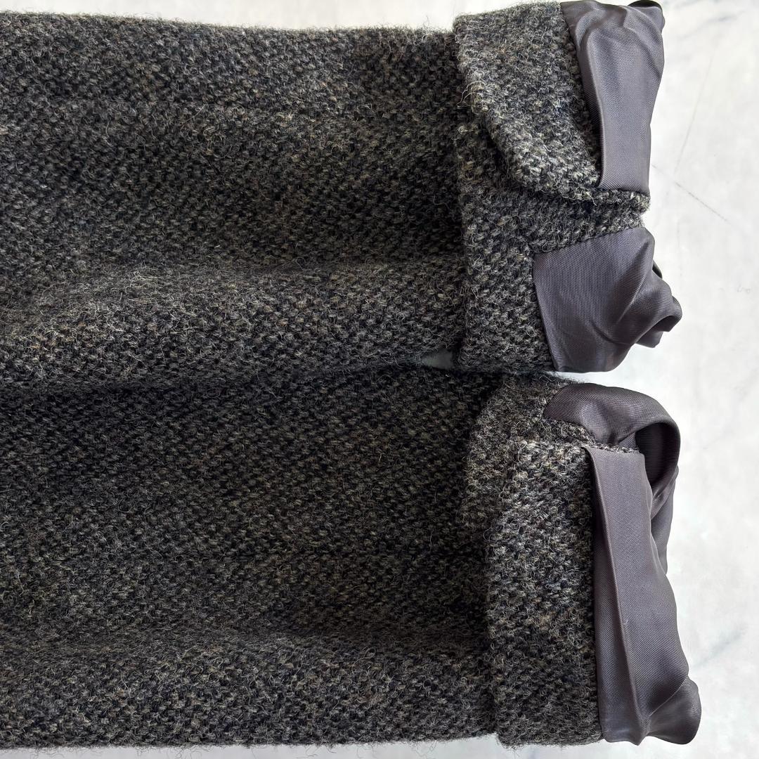 マーガレットハウエル ハリスツイード テーラードジャケット グレー系 Ⅱ tn1