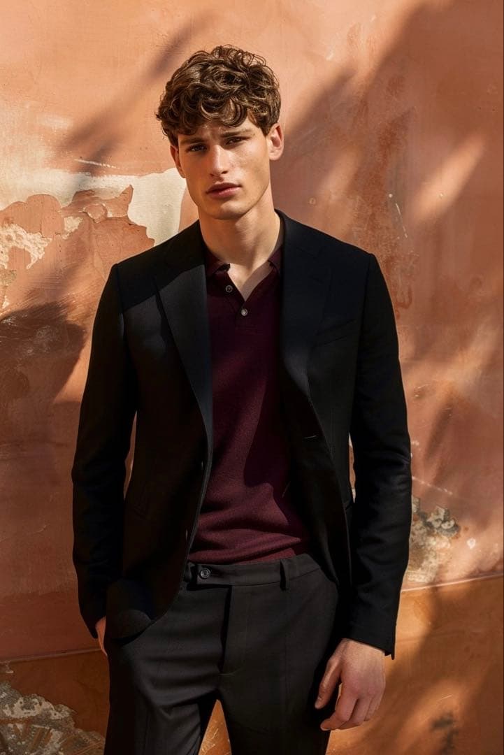 LARDINI ラルディーニ セットアップ スーツ ビジネス 黒 44 S程