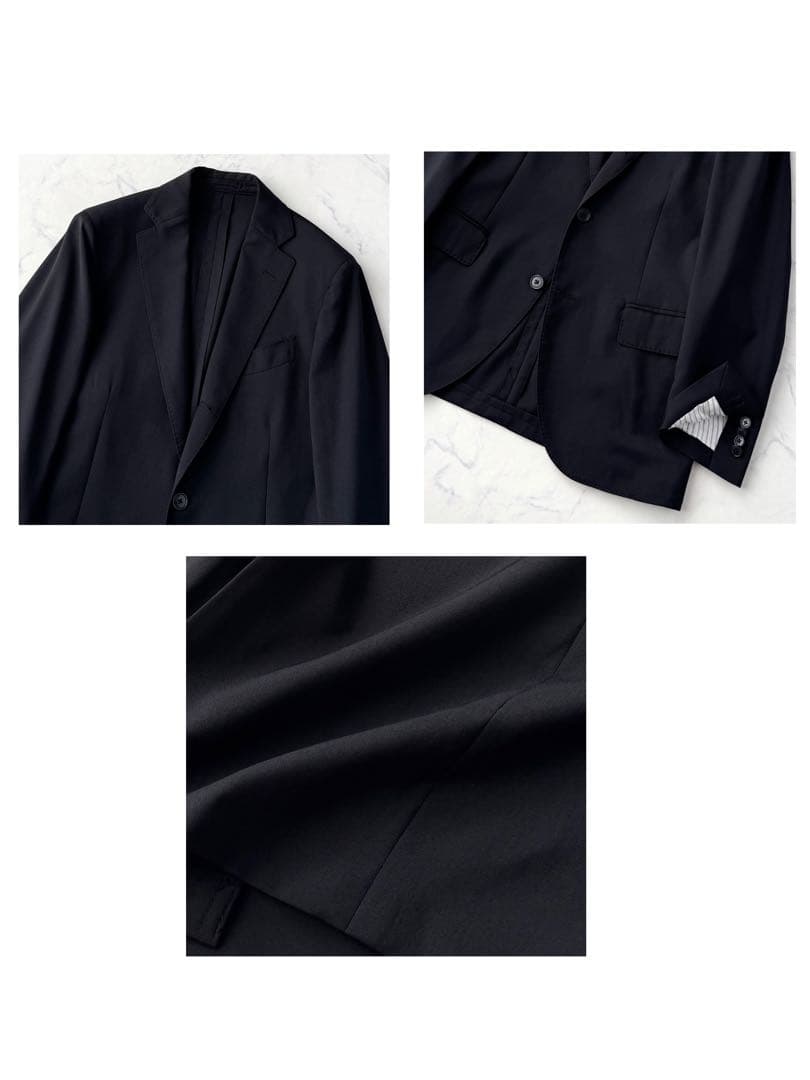 LARDINI ラルディーニ セットアップ スーツ ビジネス 黒 44 S程