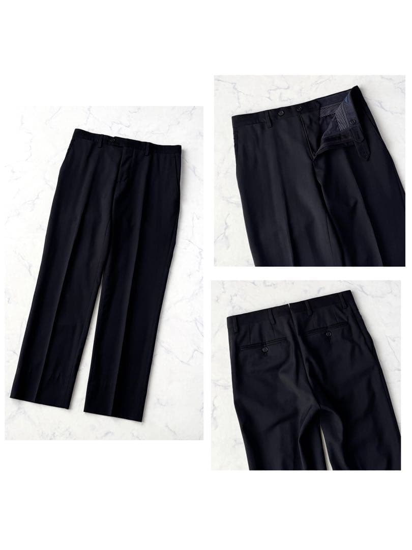 LARDINI ラルディーニ セットアップ スーツ ビジネス 黒 44 S程