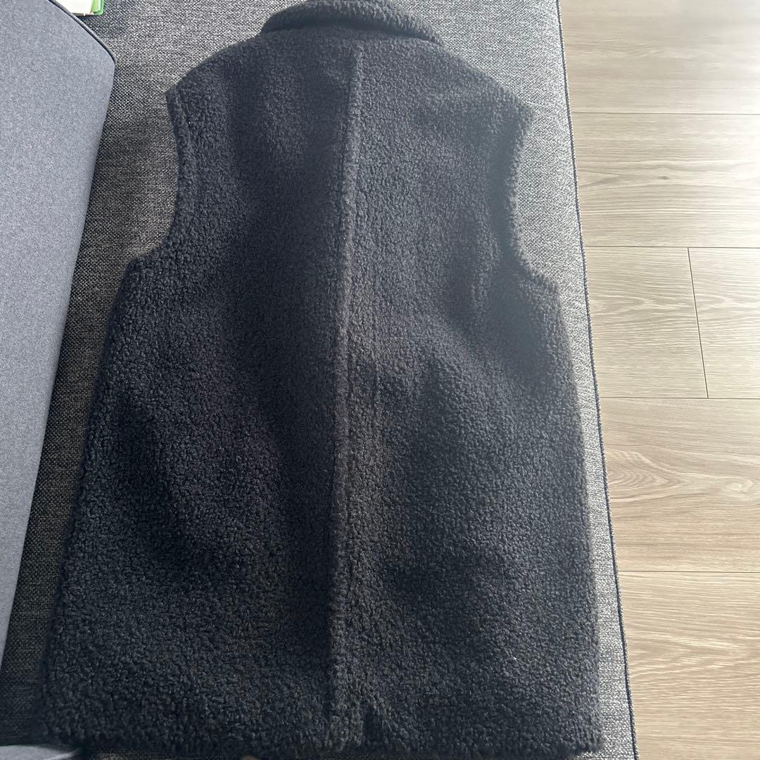 美品 BARNYARDSTORM プードル ファー ベスト ロングジレ ボア　黒