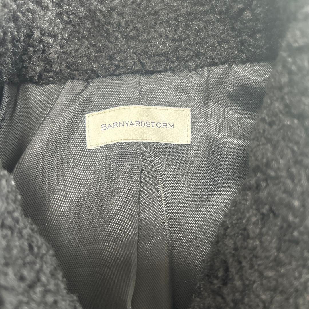 美品 BARNYARDSTORM プードル ファー ベスト ロングジレ ボア　黒