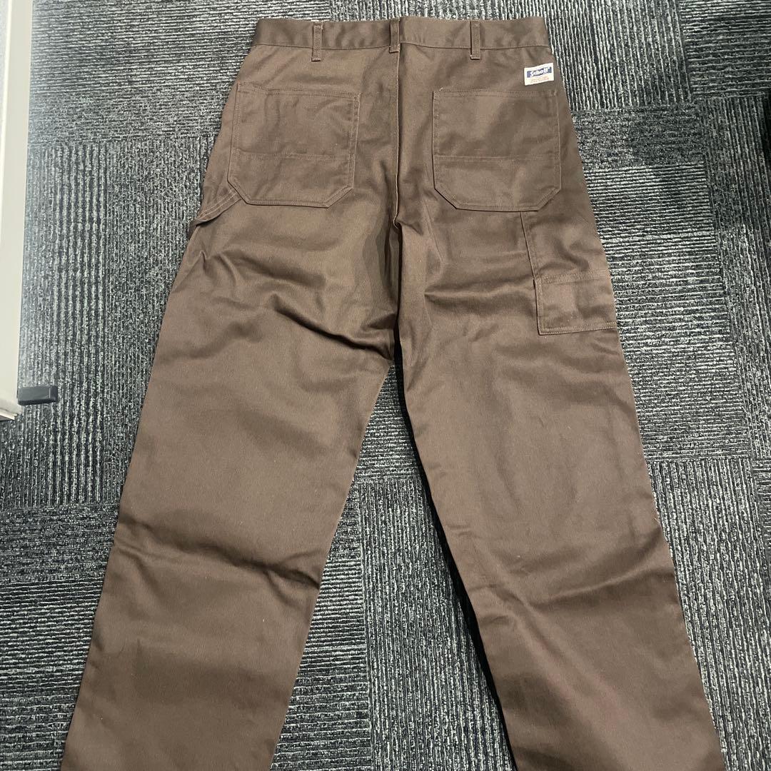 schottブラウン チノパン バックポケット付き