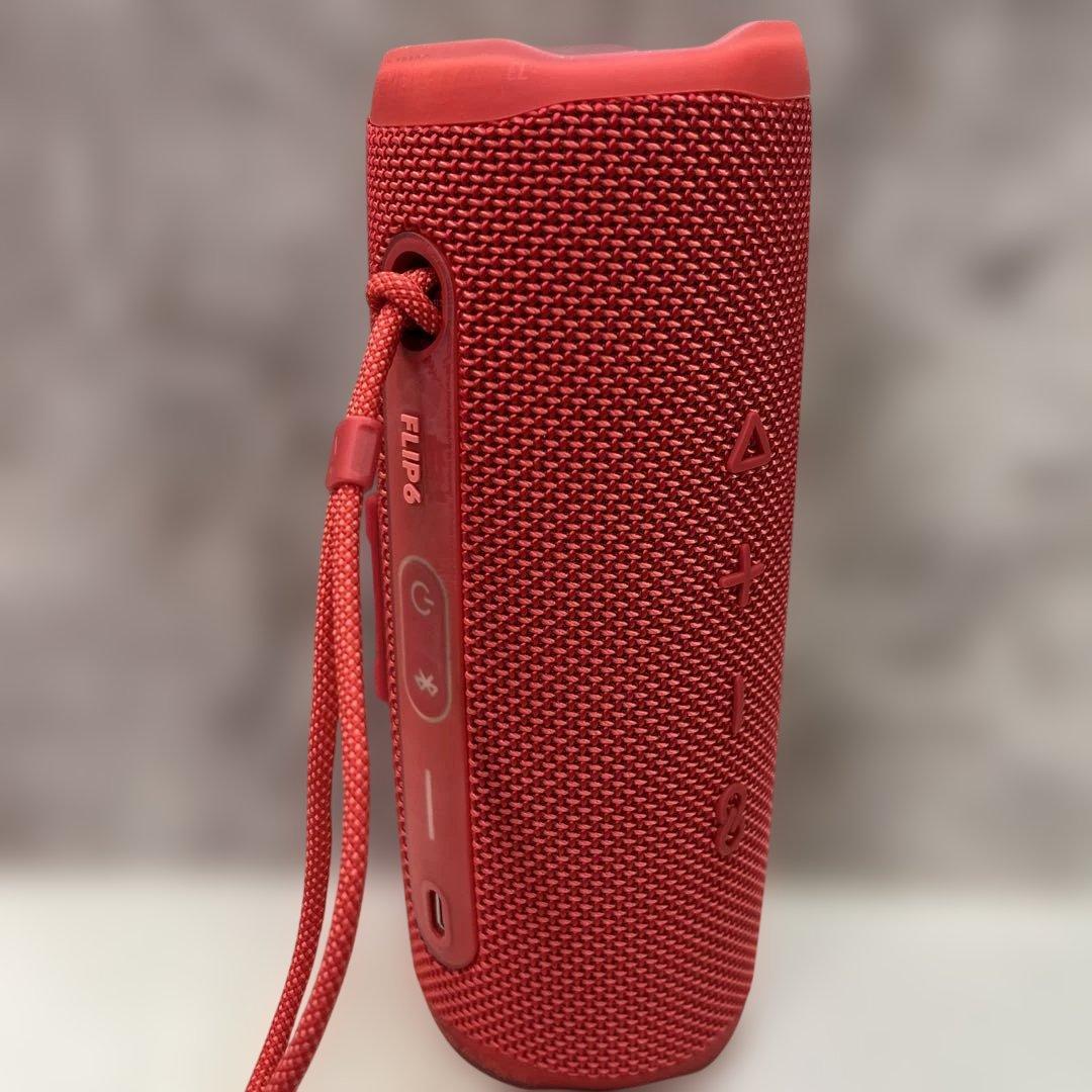 動作◎　JBL FLIP 6 ワイヤレススピーカー レッド Bluetooth