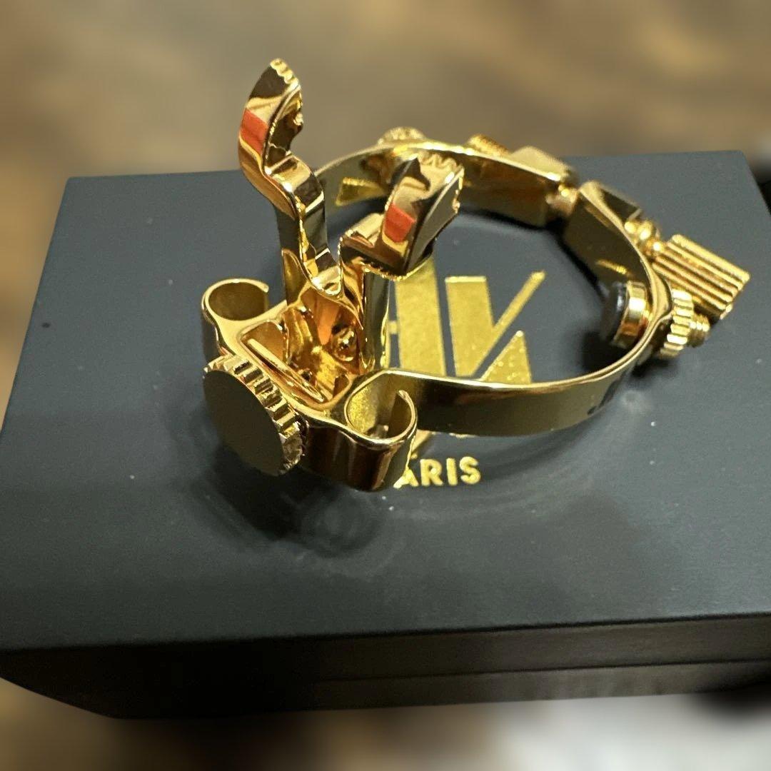 JLV アルトサックスリガチャー 24Kゴールド仕様