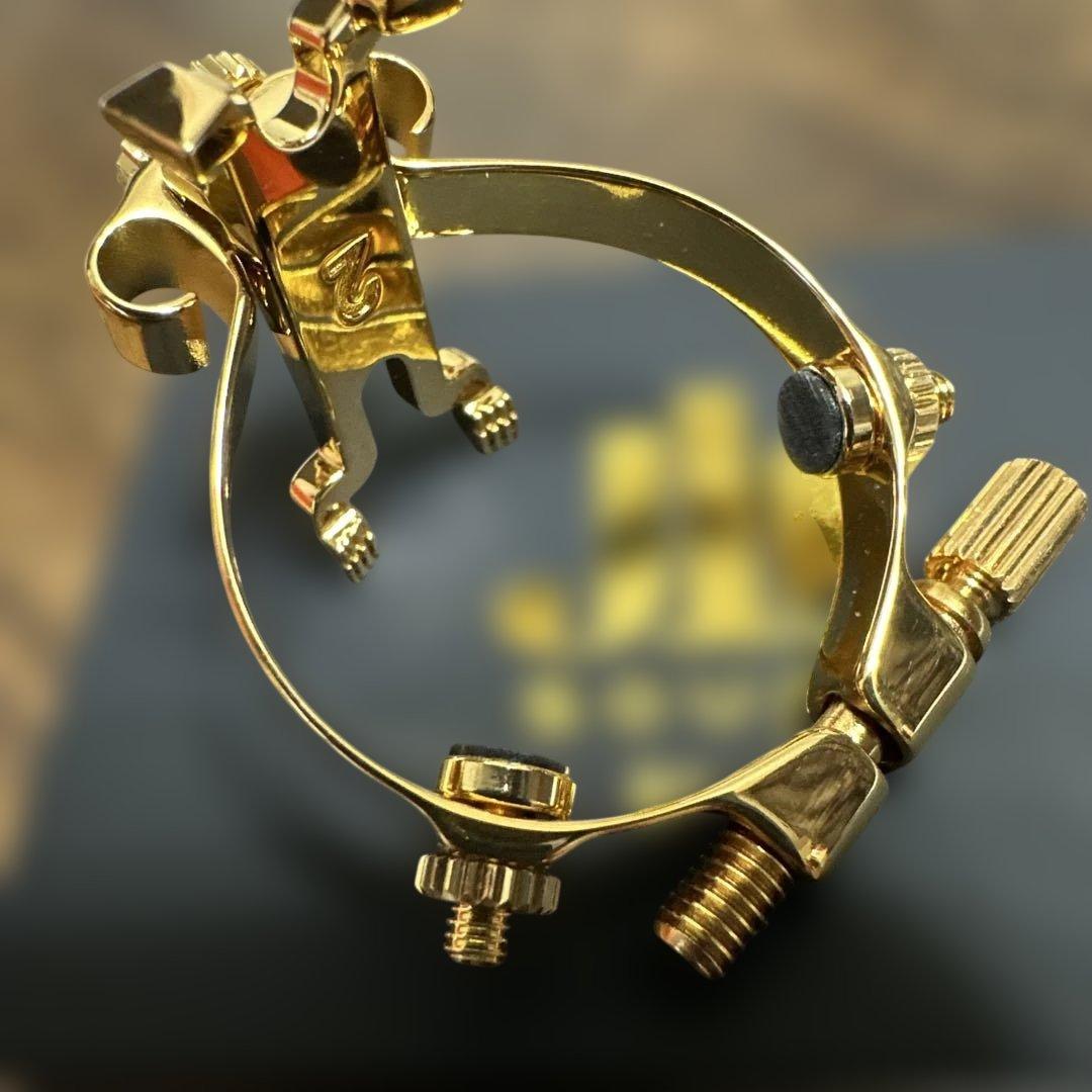 JLV アルトサックスリガチャー 24Kゴールド仕様