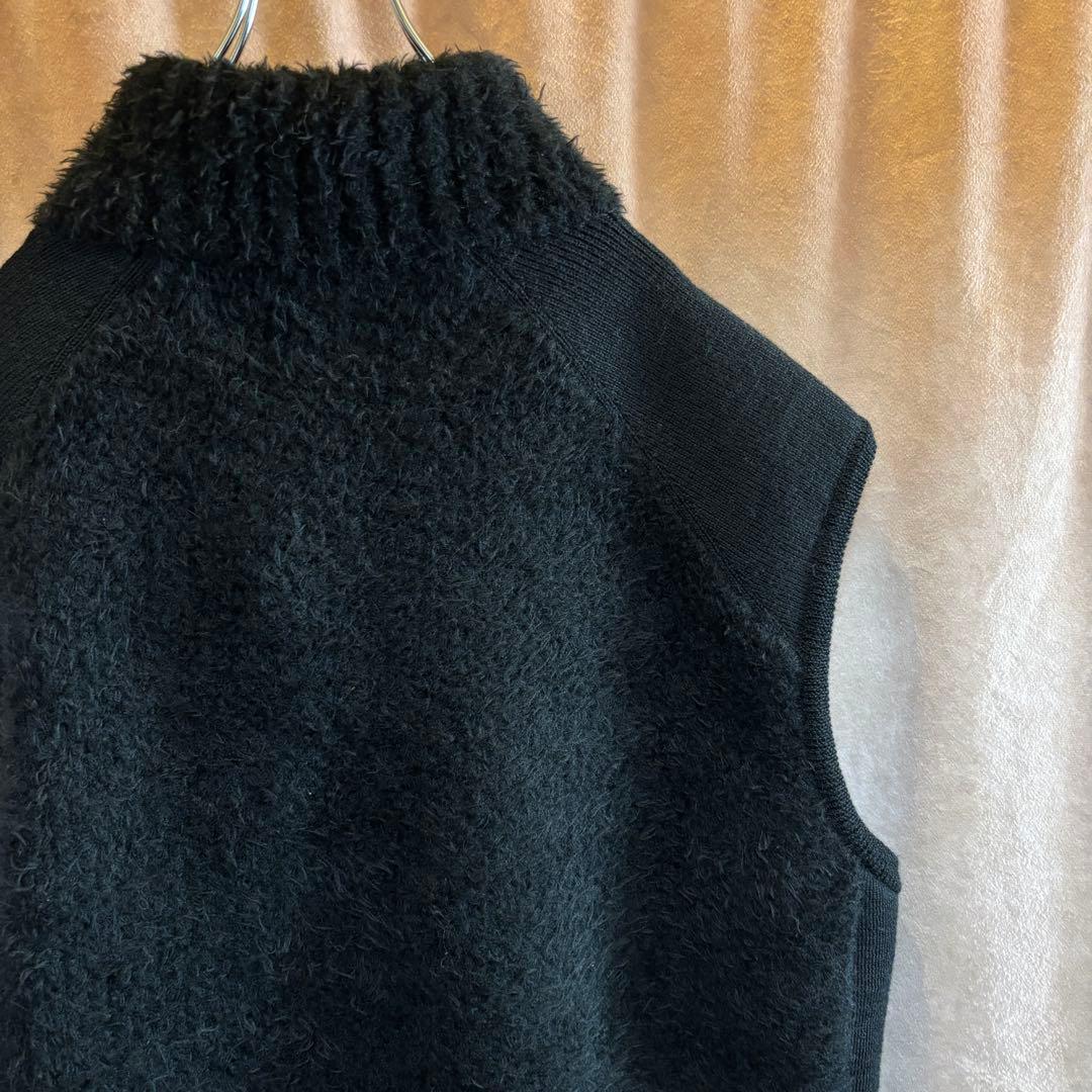 COMME des GARCONS HOMME ウールベスト ブラック