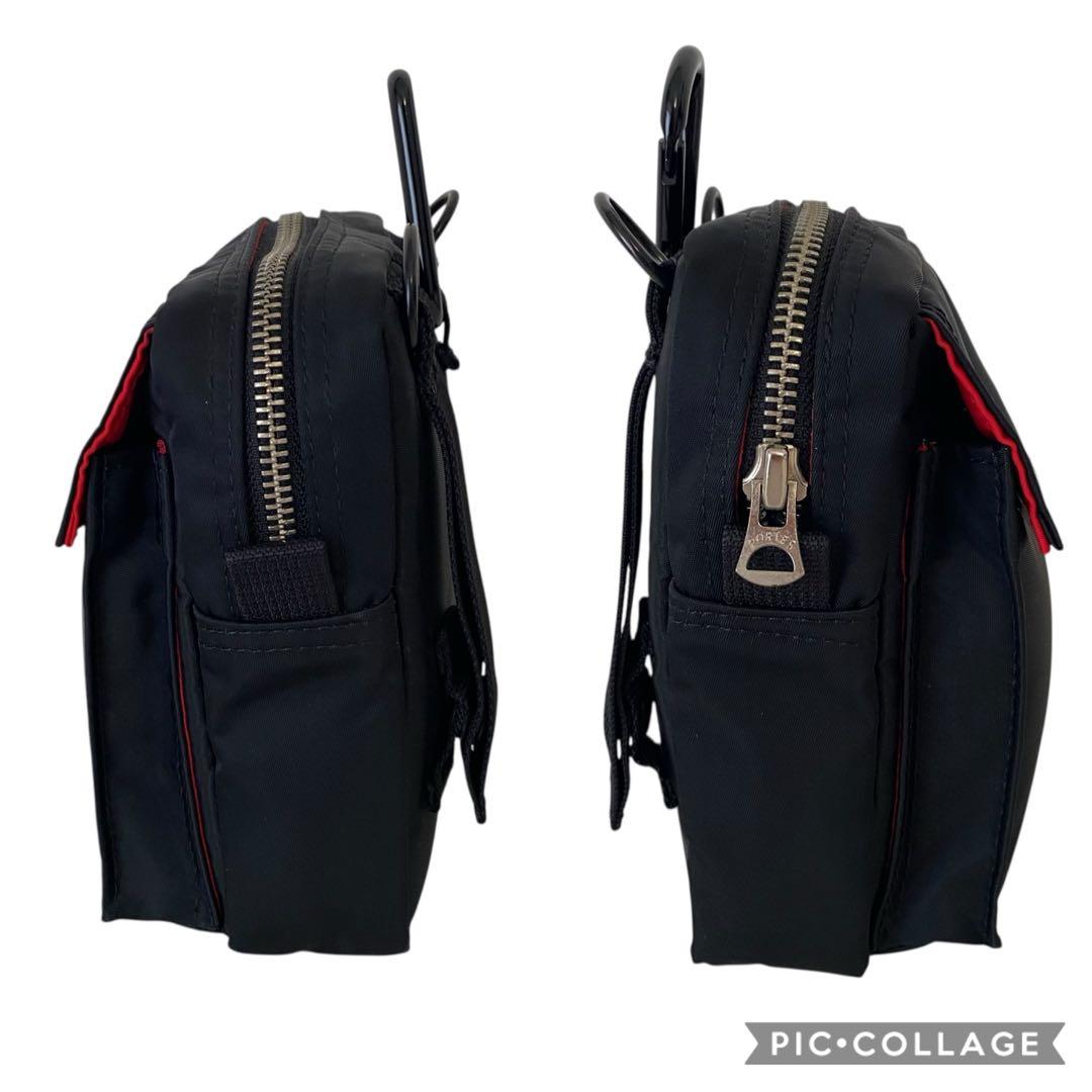 極美品　ポーター　エルファイン　ショルダーバッグ　ブラック　斜めがけ