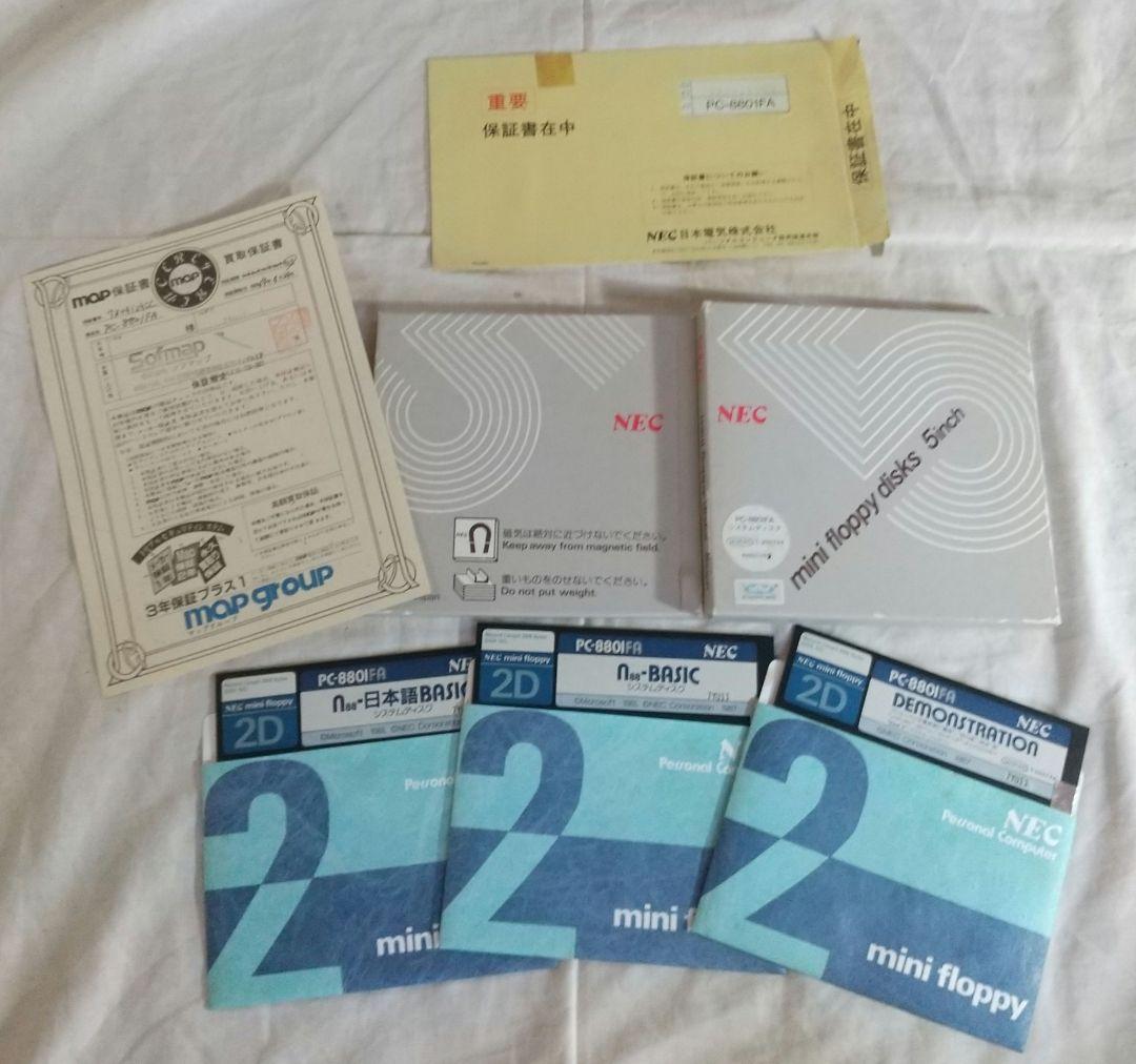 NEC PC-8801FA 本体 動作確認済み