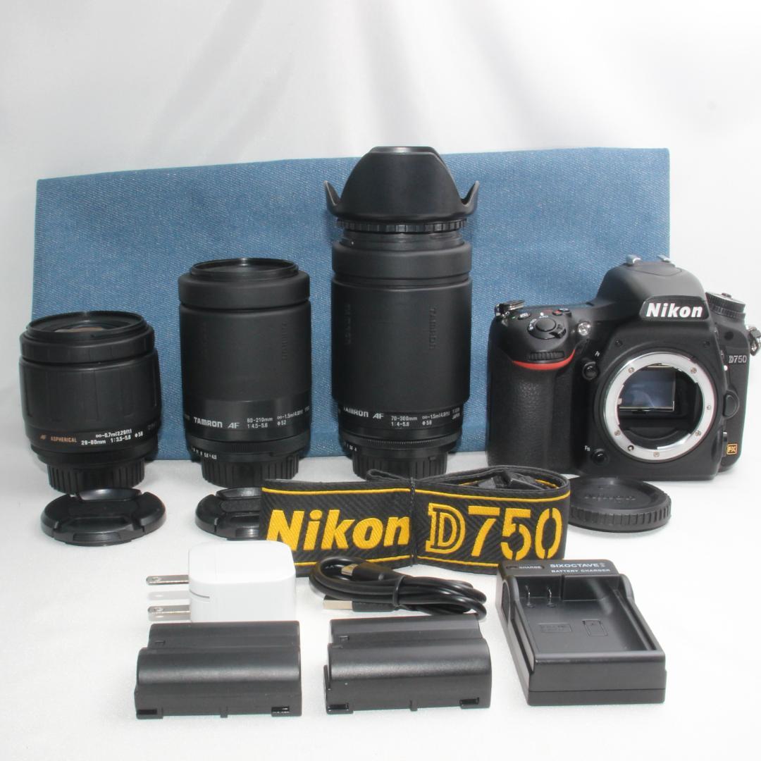 ❤️予備バッテリー付き❤️Nikon D750 超望遠 トリプルズームセット❤️