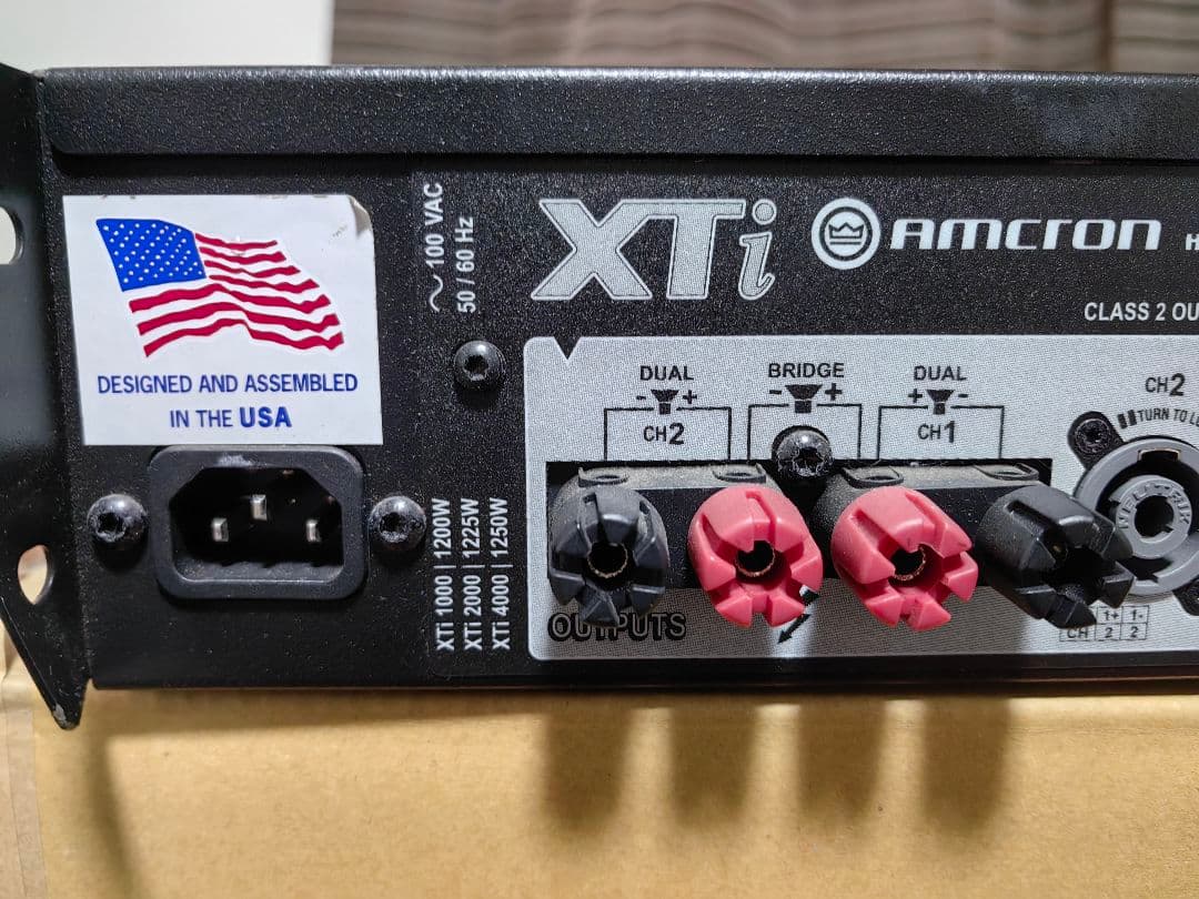 AMCRON XTI-4000 パワーアンプ ジャンク品