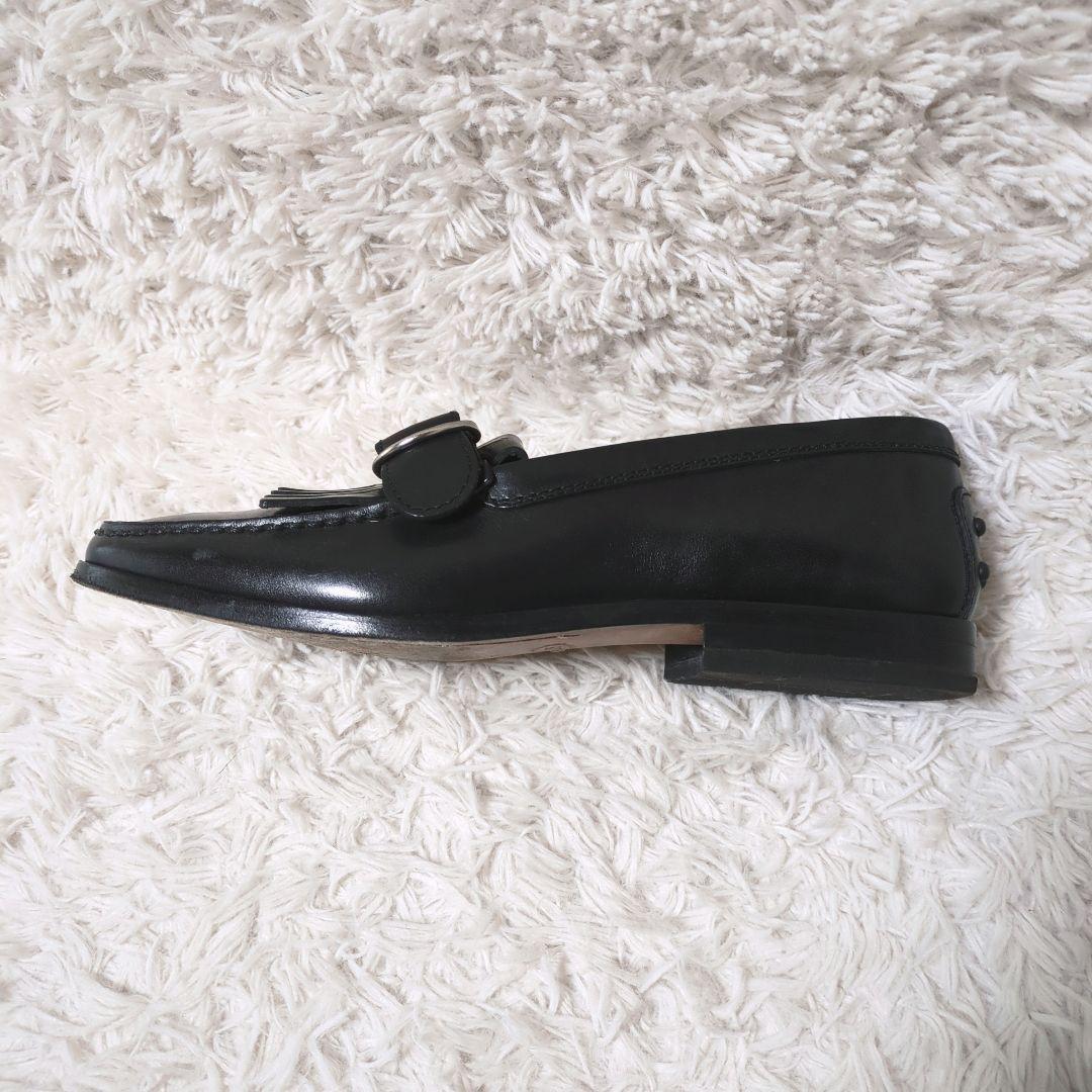 美品！TOD'S　レザービットローファー　24cm　ブラック