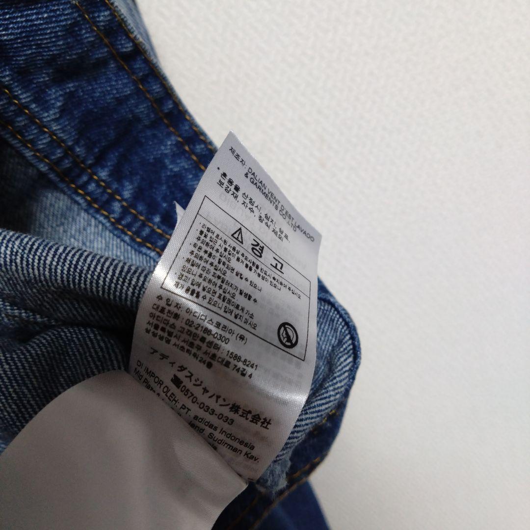 美品　アディダス　オリジナルス　デニム　花柄　刺繍　ジャケット　Gジャン