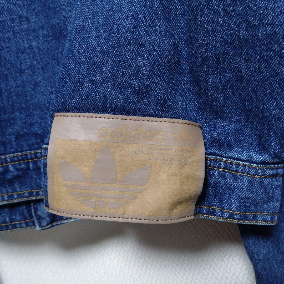 美品　アディダス　オリジナルス　デニム　花柄　刺繍　ジャケット　Gジャン