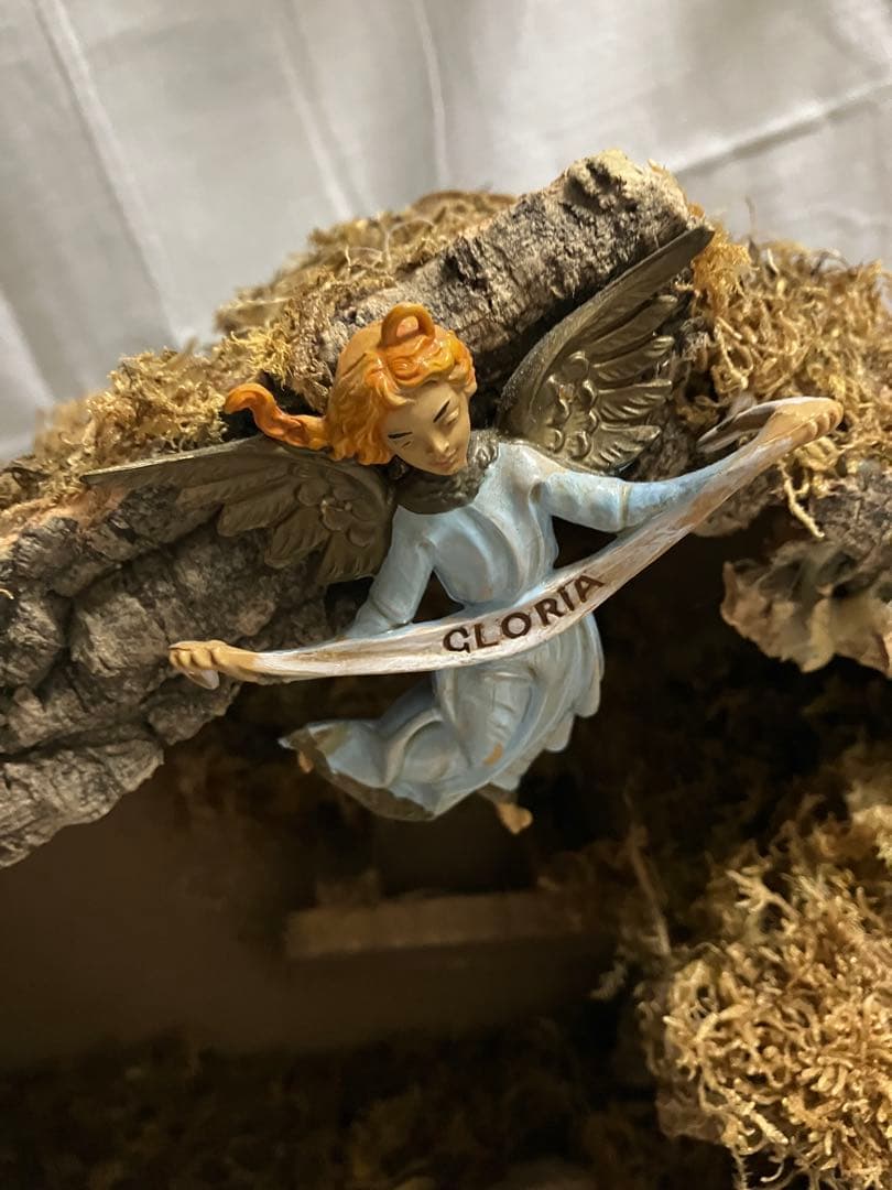 イタリー製 クリスマス プレゼピオ 馬小屋 降誕セット 手作り 人形11体付