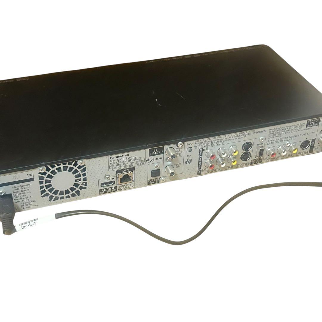 パナソニック 750GB 2チューナー ブルーレイレコーダーDMR-BW780