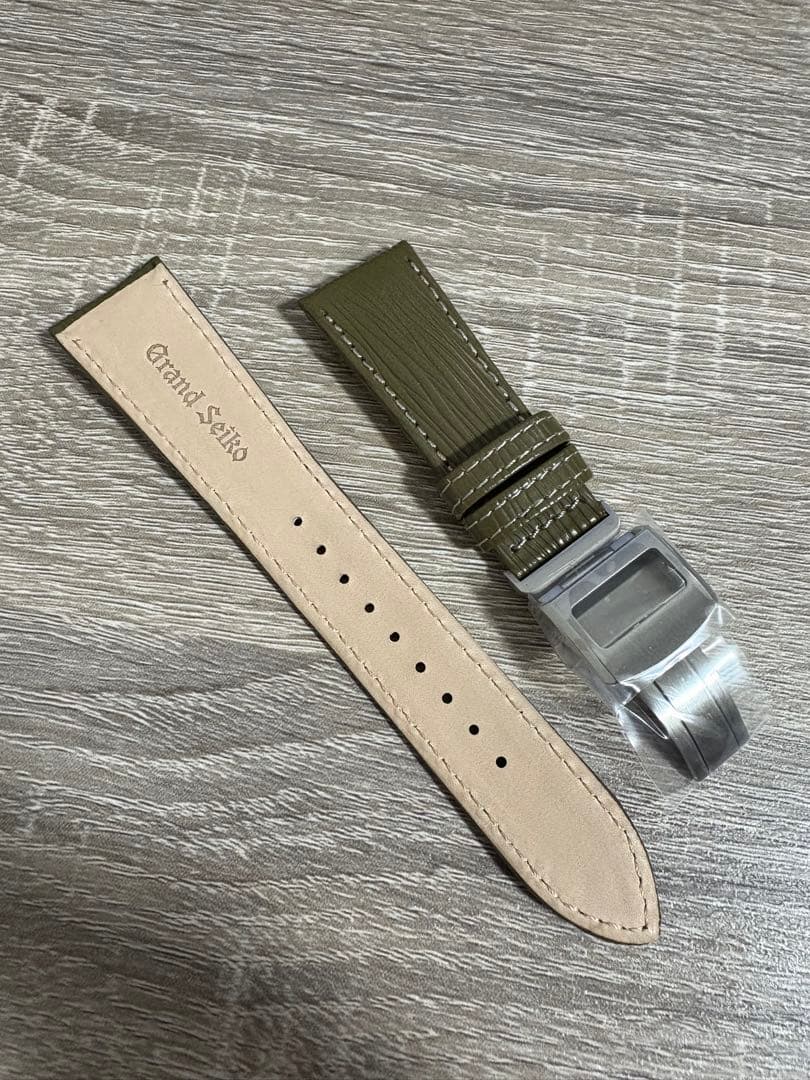 【非売品】Grand Seiko オリーブグリーン レザーストラップ　22mm