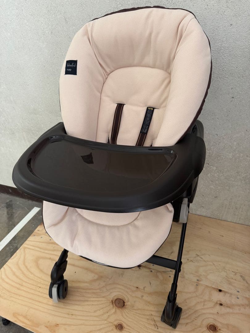 E183◆Combi ネムリラ4キャス ハイローチェア SWINGlotta